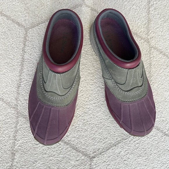 L.L. Bean Purple and Green Mules - Picture 2 of 9